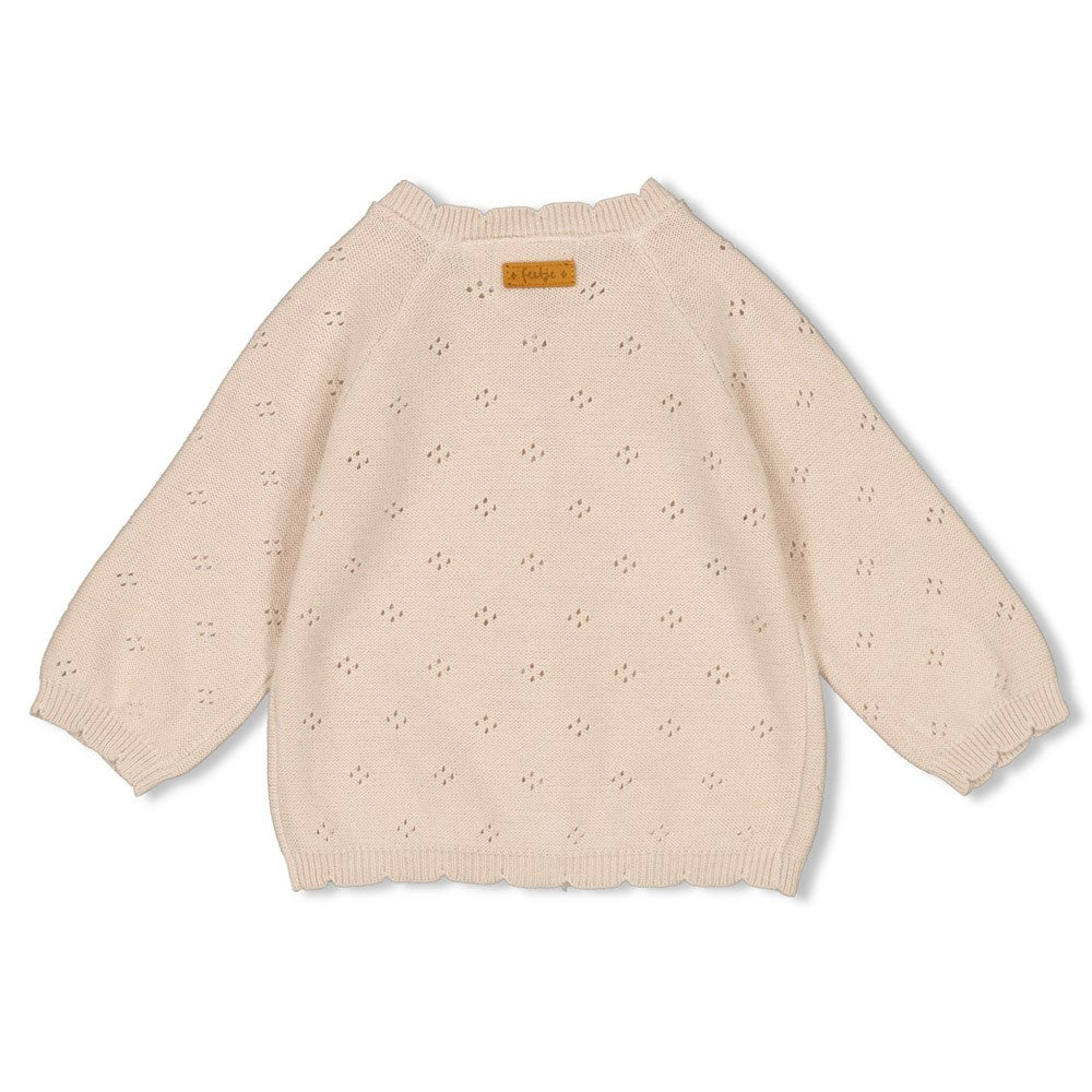 Vestje gebreid Zand - Starfish Wishes