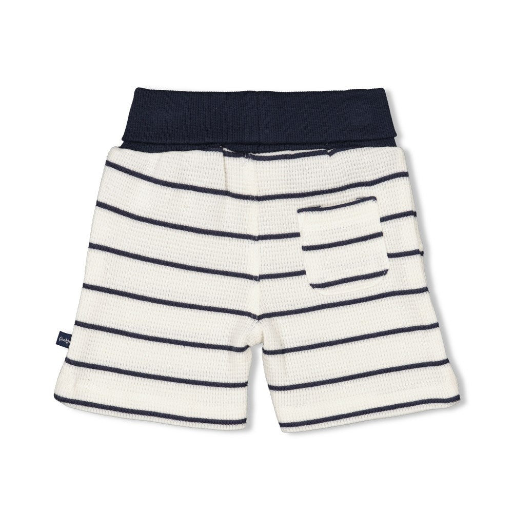 Short streep wafelstructuur Marine - Rock My Boat