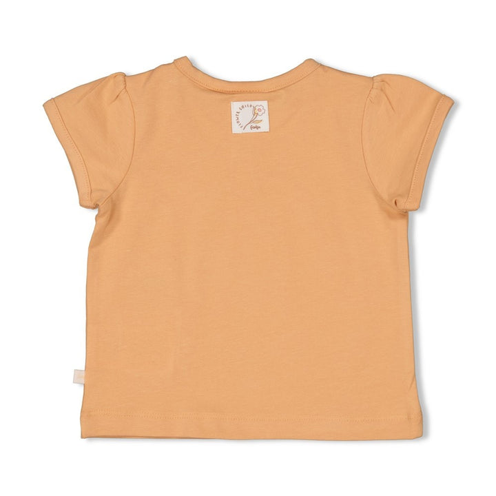 T - shirt Abrikoos - Flower Field