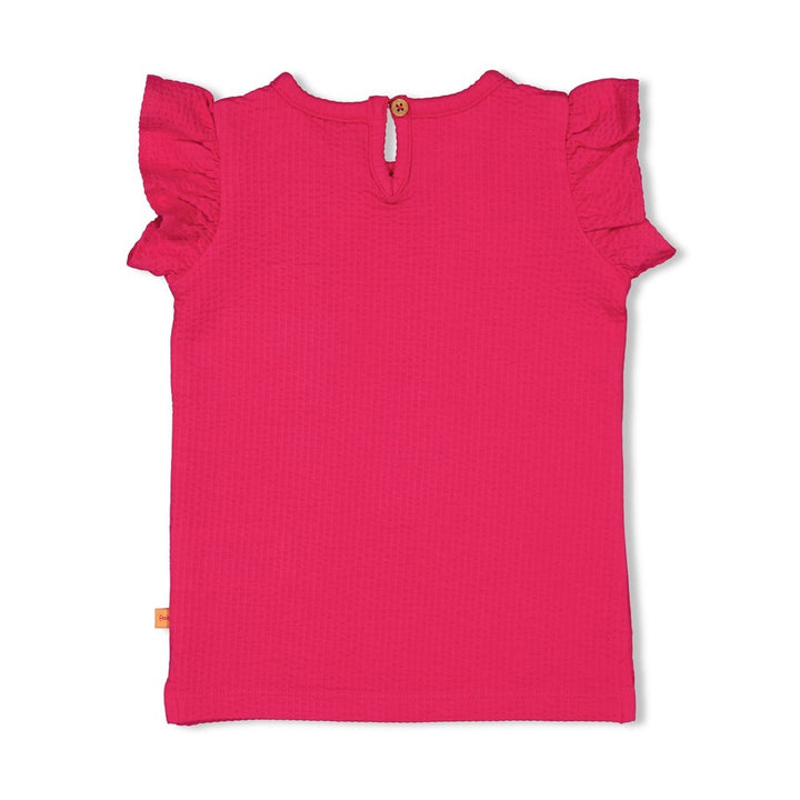T-Shirt Rüschen Fuchsia - Samba Shake