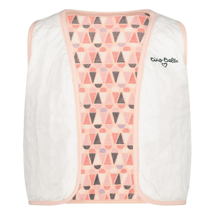 Omkeerbaar gilet Offwhite - Ciao Bella