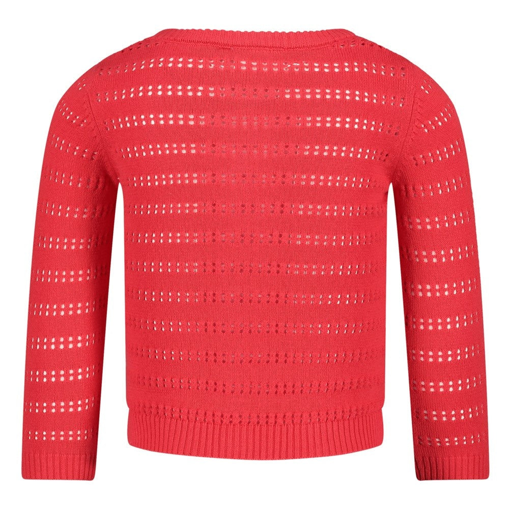 Vest gebreid Rood - Ciao Bella