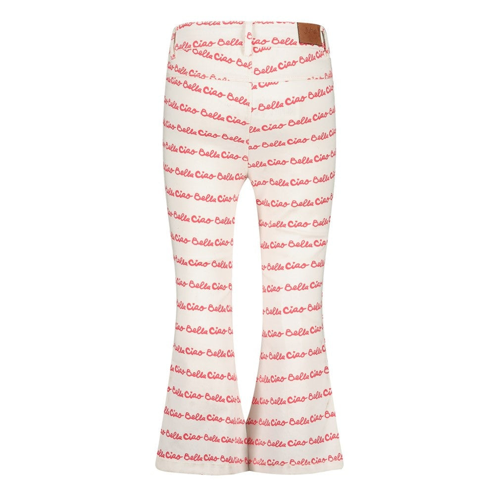 Flared broek Offwhite - Ciao Bella