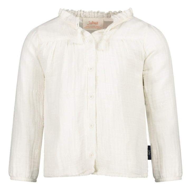 Blouse mousseline met borduursels Offwhite - Ciao Bella