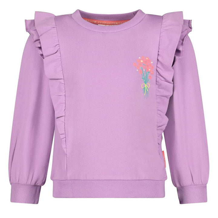 Sweater ruches Lila - Picknick Perfect