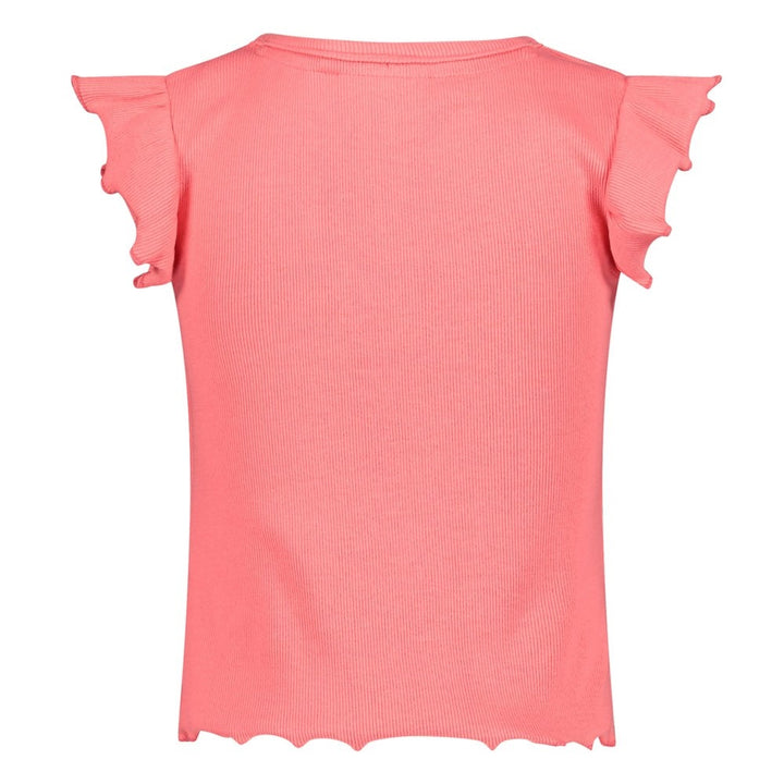 T - shirt rib Koraal - Picknick Perfect