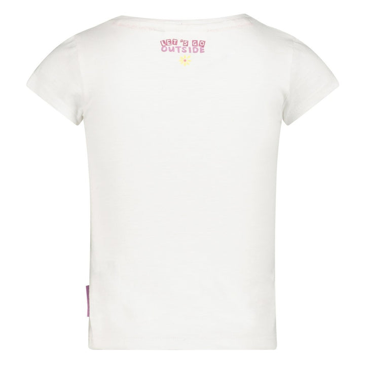 T - shirt flower heart Wit - Picknick Perfect