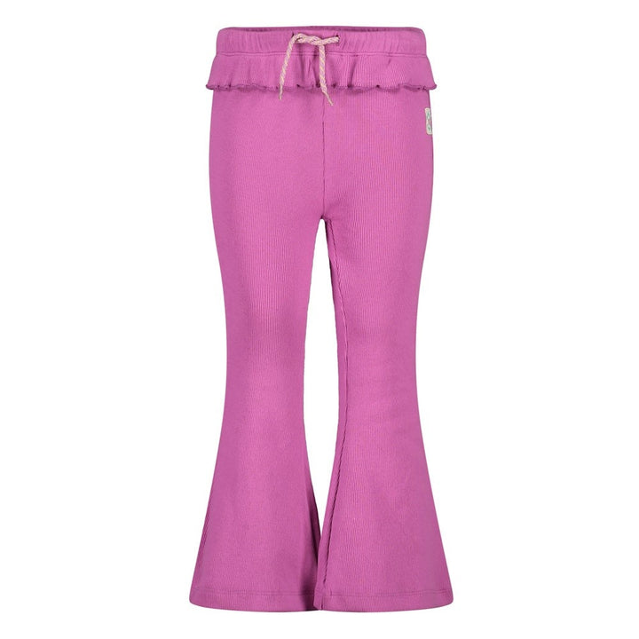 Flared broek rib Paars - Picknick Perfect