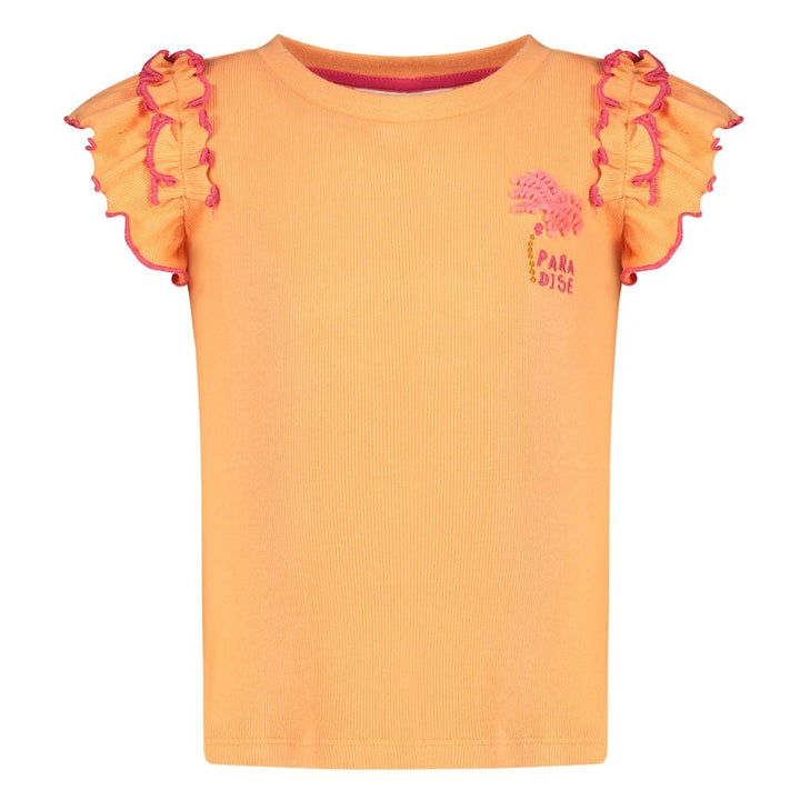T - shirt ruches Oranje - Samba Shake