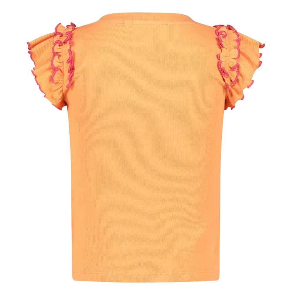 T - shirt ruches Oranje - Samba Shake