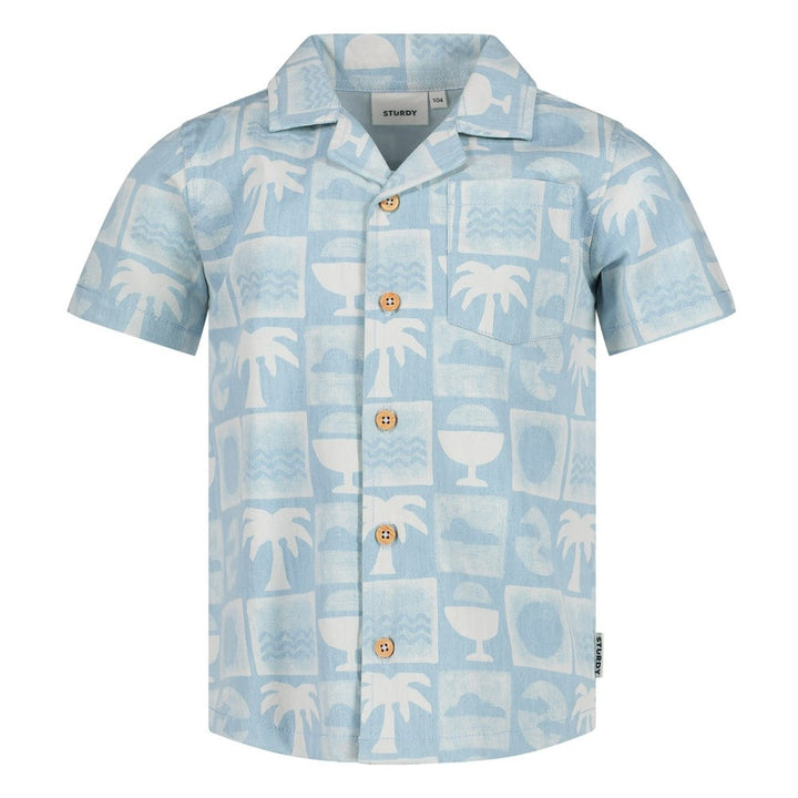 Overhemd k/m Chambray - The Good Life