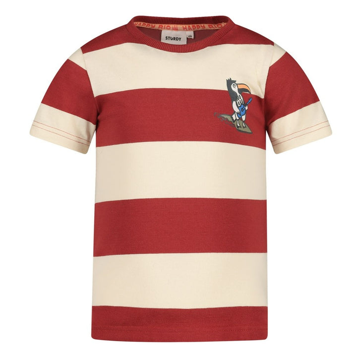 T - shirt streep Brique - Happy Rio