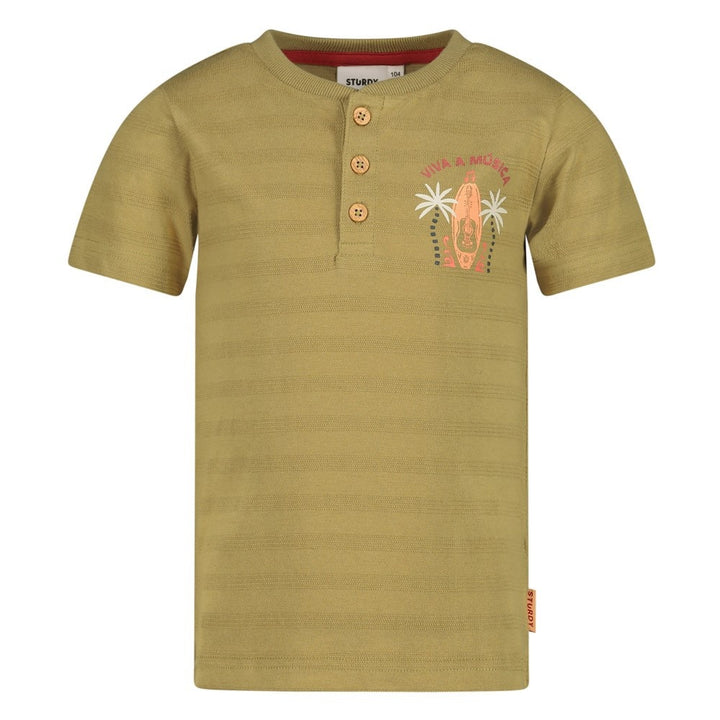 T - shirt met knopen Groen - Happy Rio