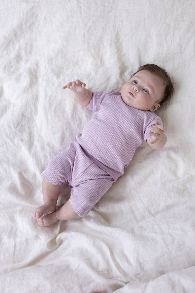 Wafelpyjama Lila Shortama wafel - Summer Special