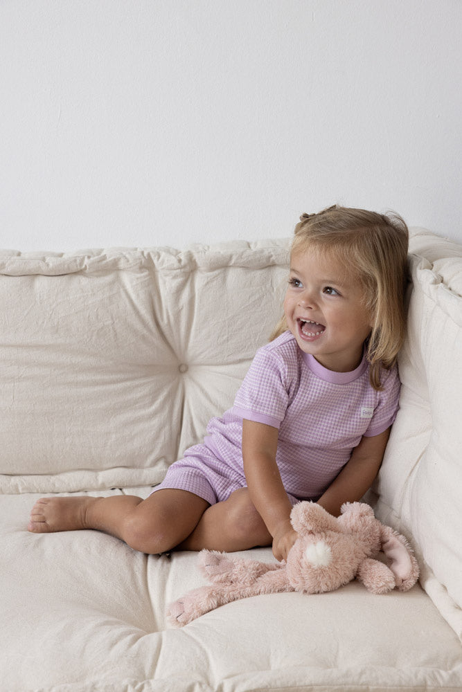 Wafelpyjama Lila Shortama wafel - Summer Special