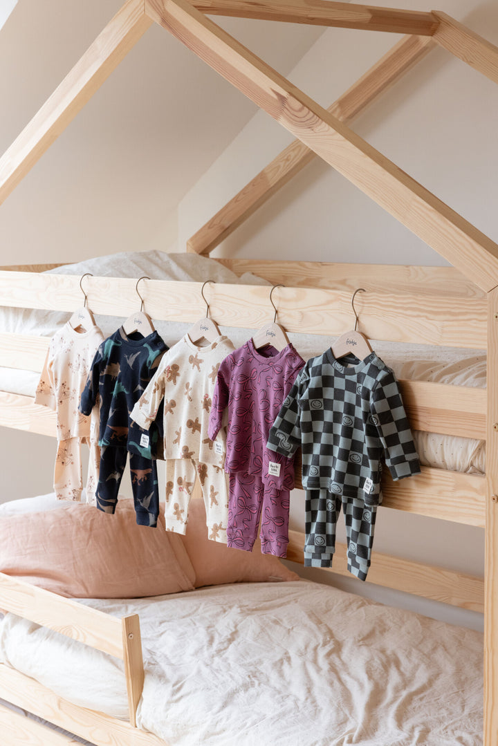 Pyjama Chester Karo Seegrün - Premium Schlafanzug von