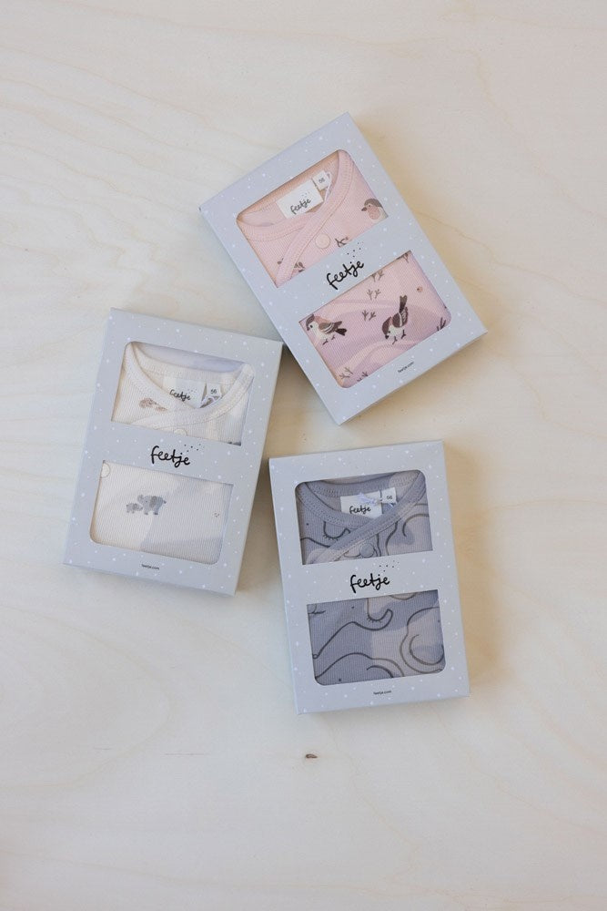 Geschenkset 1 - delig pak + muts grijs