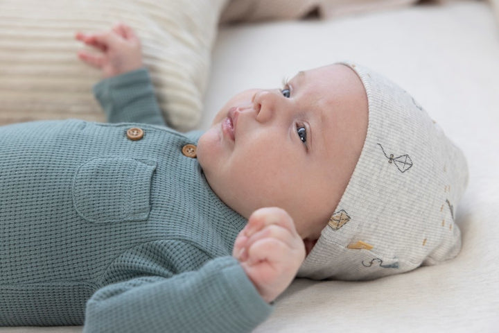 Mutsje Grijs melange - Keep on Smiling