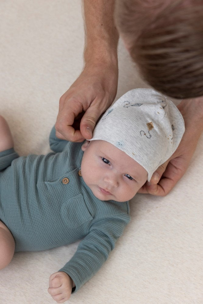 Mutsje Grijs melange - Keep on Smiling