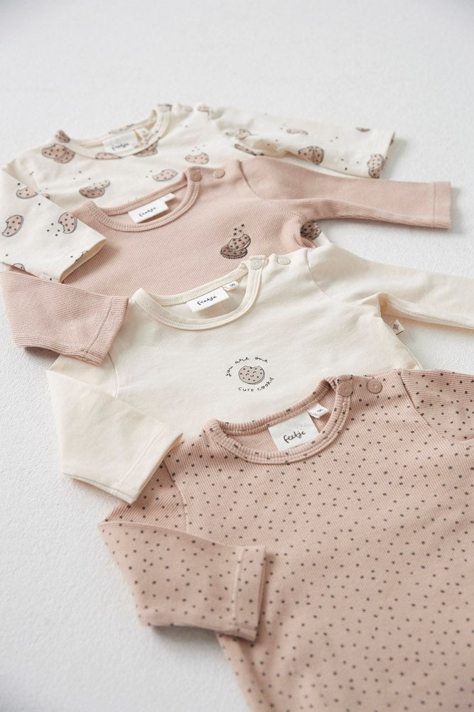 Langarmshirt Ripp Sand - Cute Cookie