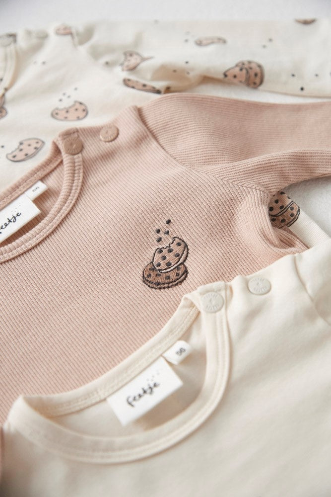 Langarmshirt Ripp Sand - Cute Cookie