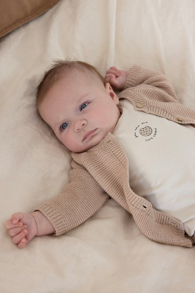 Langarmshirt Offwhite - Süßer Keks