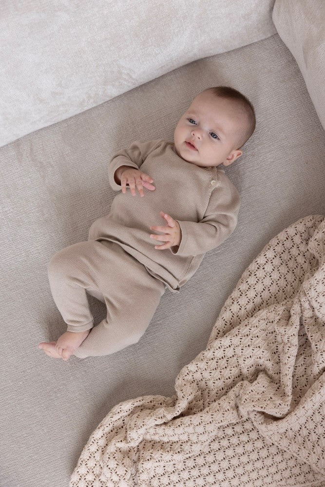 Hose gestrickt Taupe - Essential Knits