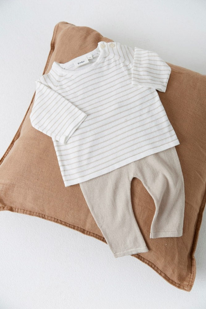 Hose gestrickt Taupe - Essential Knits