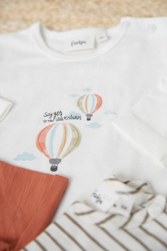 T-Shirt Streifen Army - Mini Abenteurer