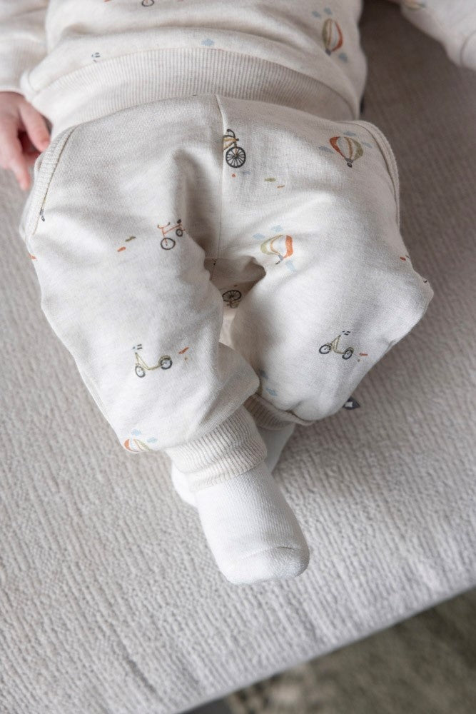 Broek Offwhite melange - Mini Adventurer