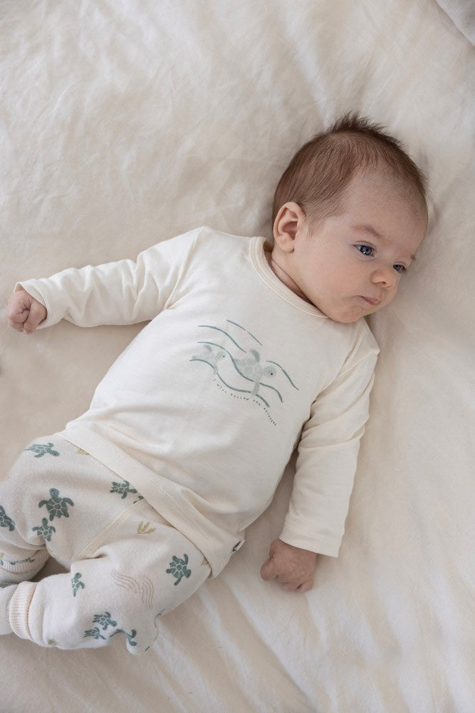 Langarmshirt Offwhite - Turtelly Cool