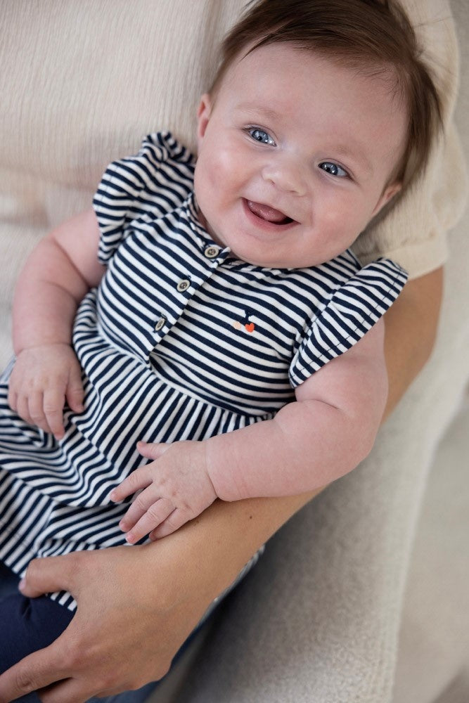 Jurk streep Marine - Mon Cheri