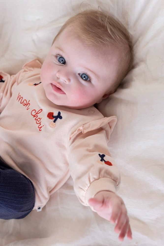 Broek rib Marine - Mon Cheri