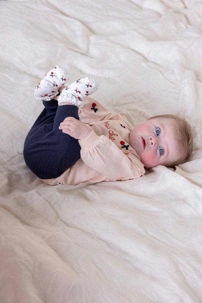 Broek rib Marine - Mon Cheri