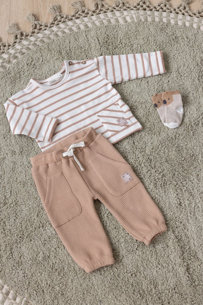 Hose Waffelstruktur Sand - The Chill Club