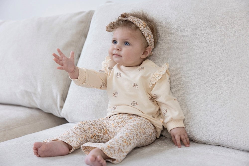 Flare Hose Creme - Flower Field