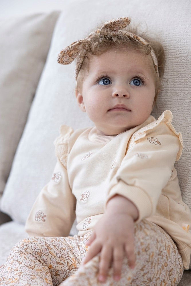 Pullover Creme - Blumenfeld