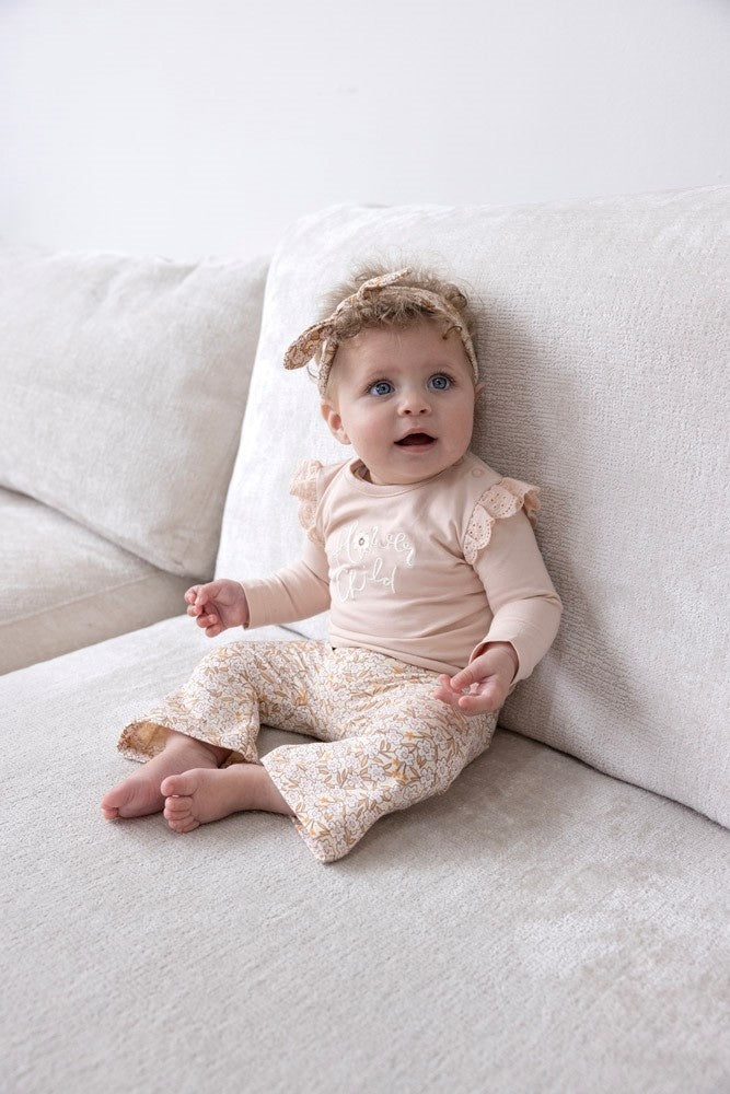 Langarmshirt Rosa - Blumenfeld