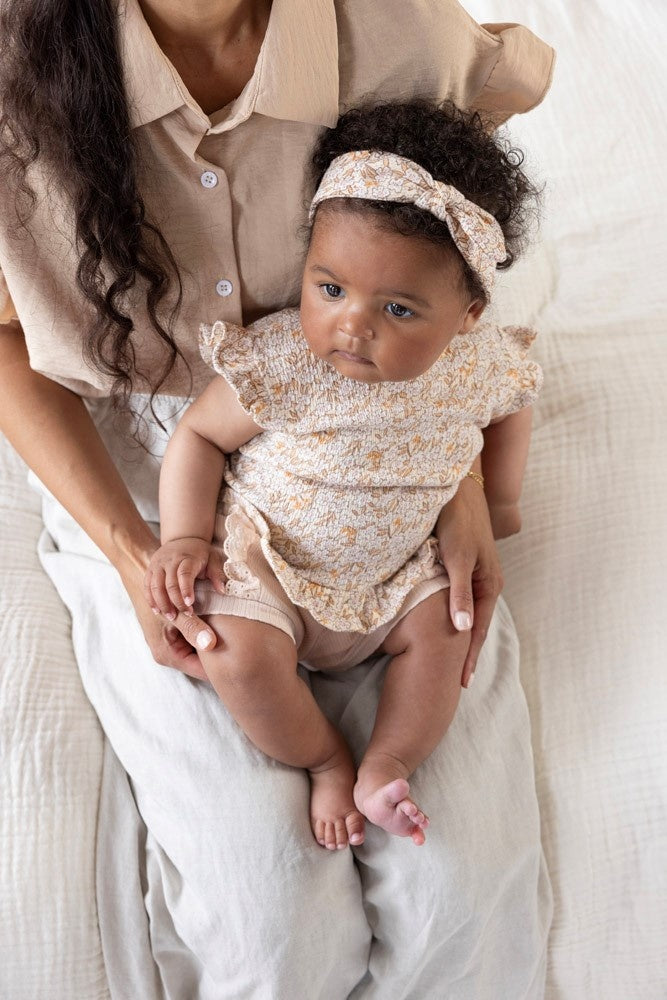 Short pointelle Roze - Flower Field