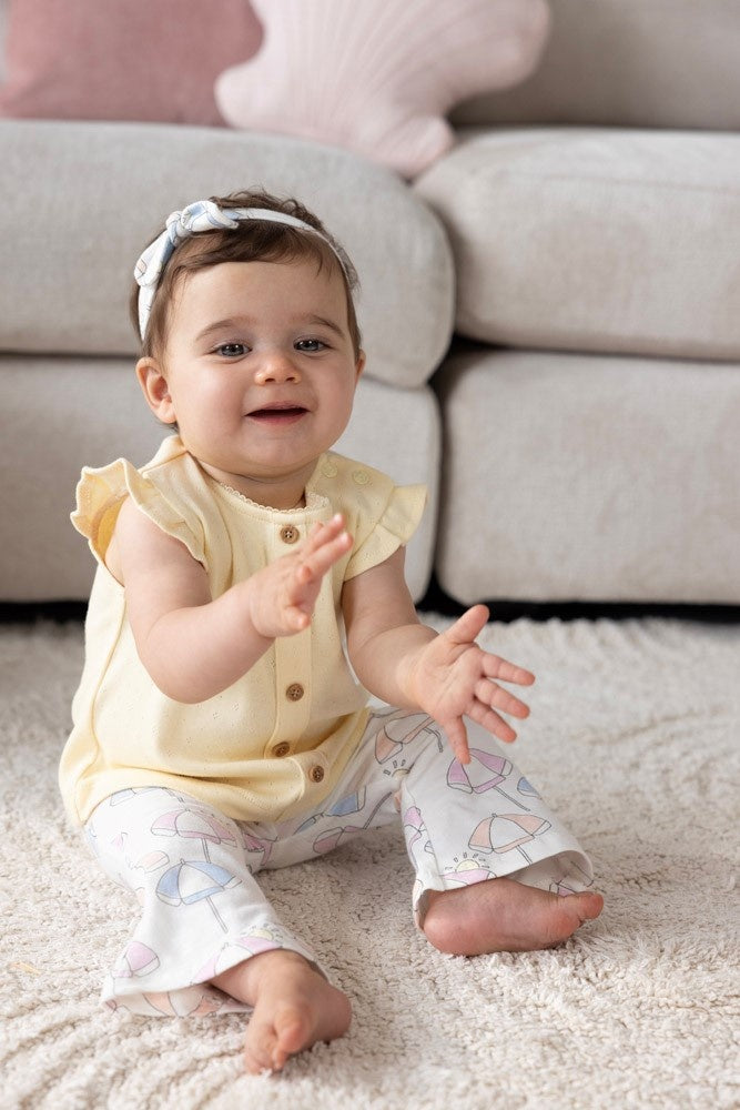 Top met knoopjes Geel - Sunshine