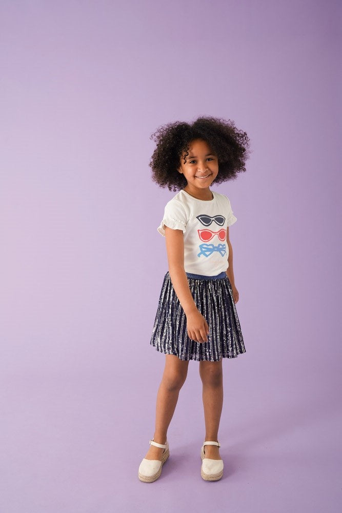 T - shirt ruches Offwhite - Ciao Bella