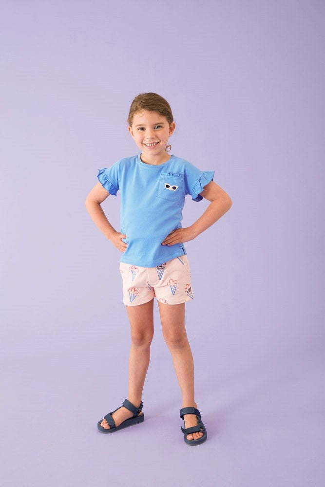 T - shirt Blauw - Ciao Bella