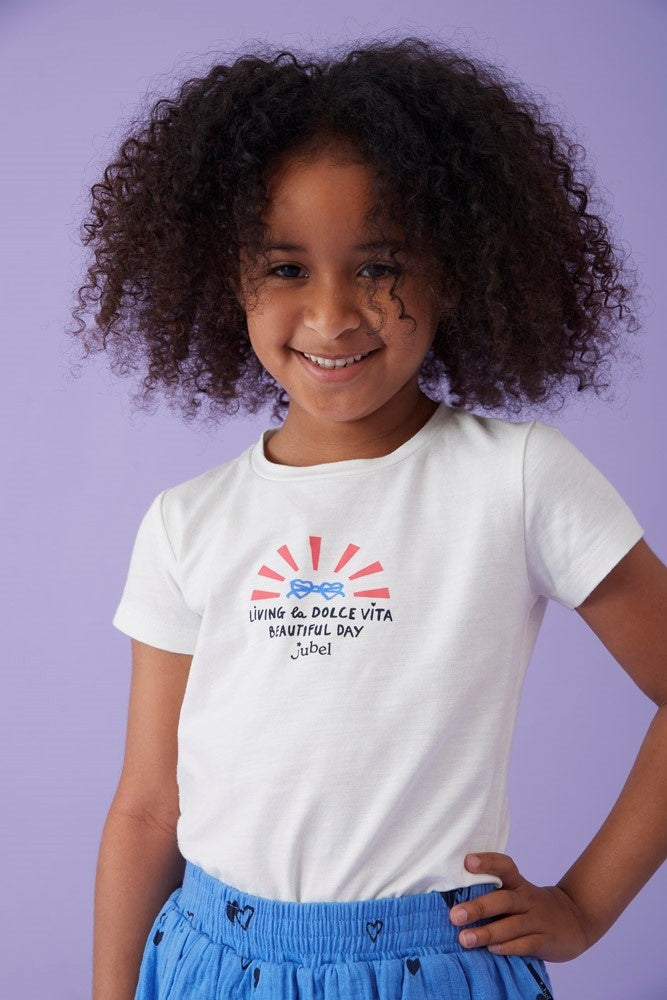 Rok mousseline Blauw - Ciao Bella