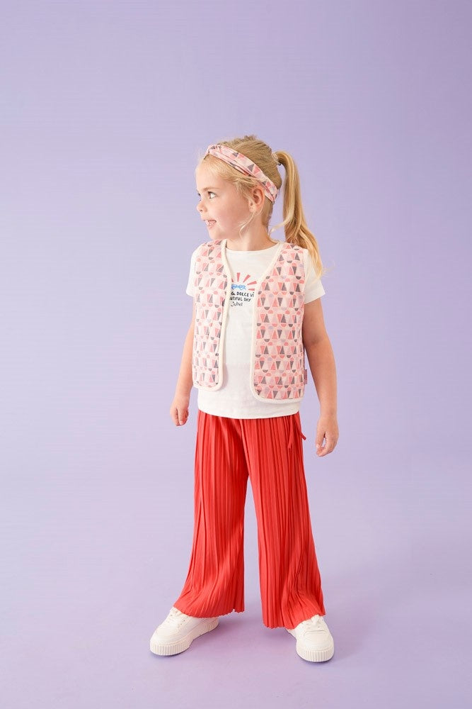 Omkeerbaar gilet Offwhite - Ciao Bella