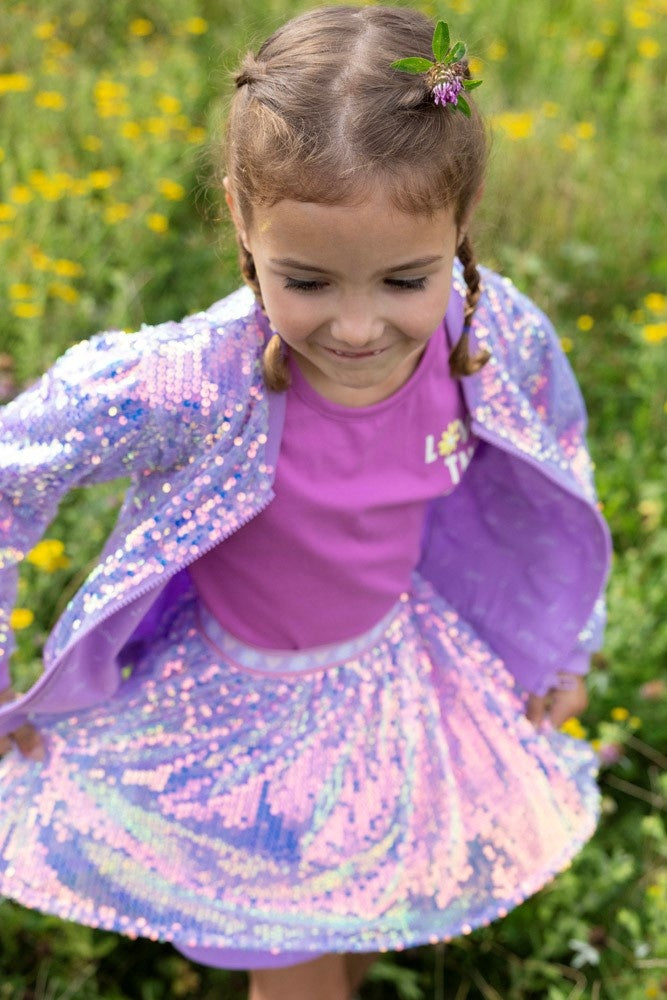 Pailetten bomberjack Lila - Picknick Perfect