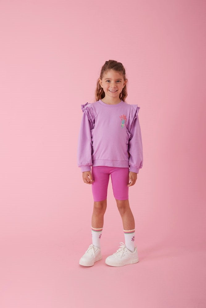 Bikershort Paars - Picknick Perfect