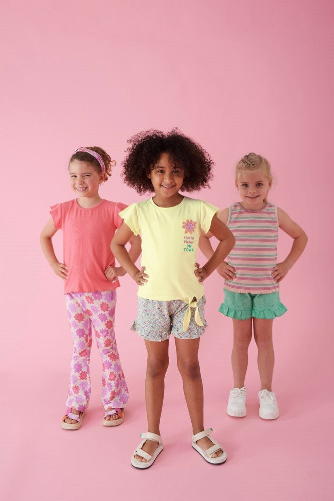 Singlet rib Roze - Picknick Perfect