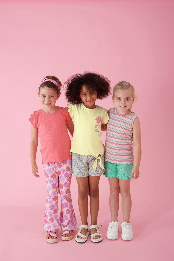 Flared broek Koraal - Picknick Perfect