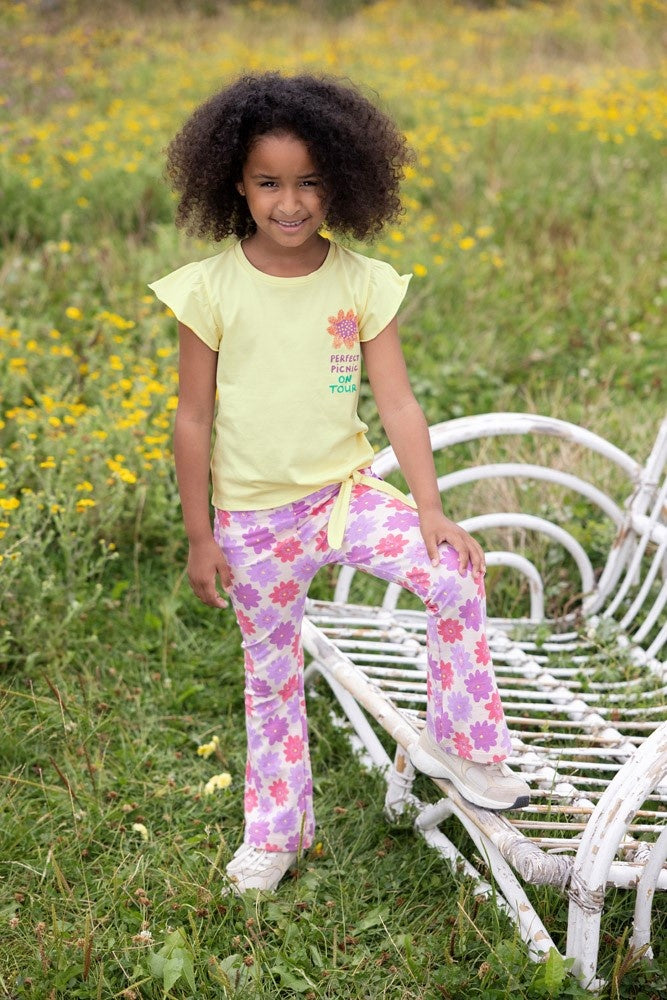 Flared broek Koraal - Picknick Perfect