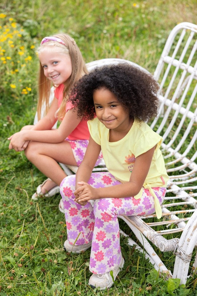 Flared broek Koraal - Picknick Perfect